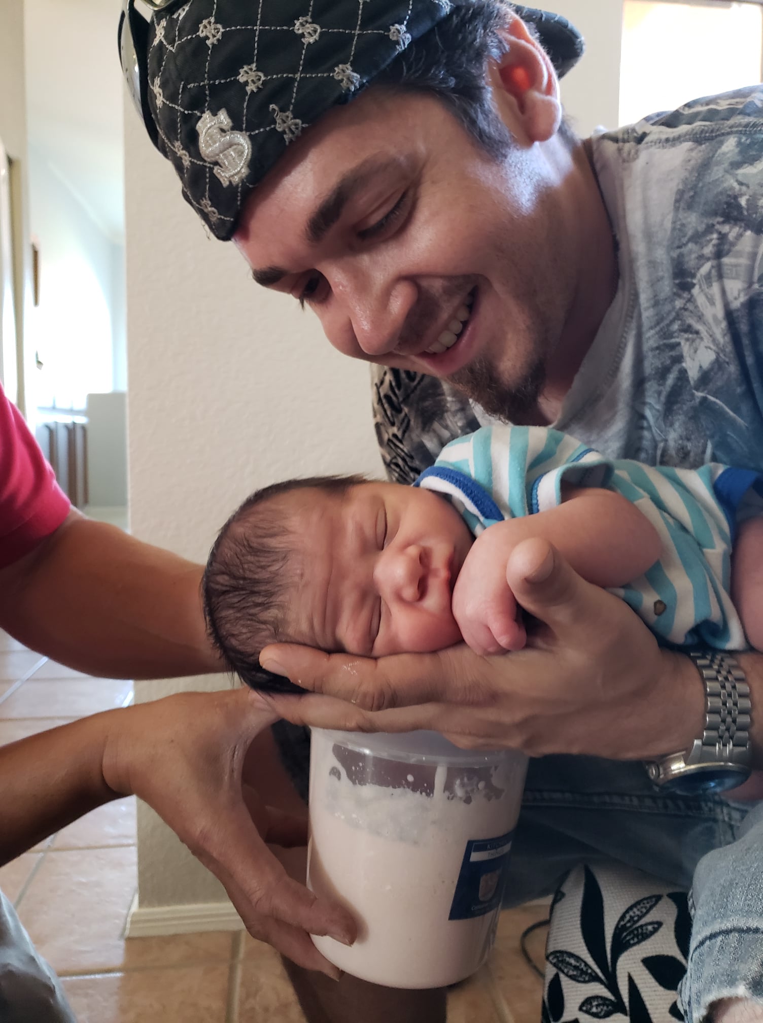 Casting a newborn's hand as part of Keepsakes of Triumph's Product and Services offerings, preserving precious early moments in a custom sculpture.